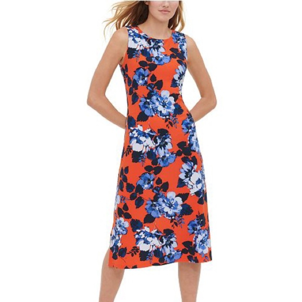 Tommy Hilfiger Orange Floral Dress